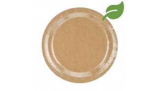 assiette kraft biodegradable