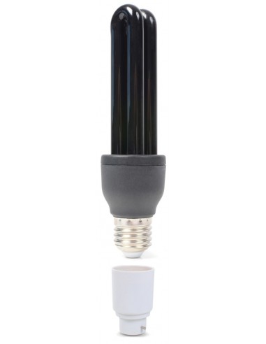 Ampoule UV lumière noire / douille baïonnette 25W E27