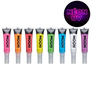 pinceau maquillage fluorescent neon