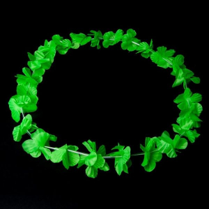 collier de fleur fluo vert 2