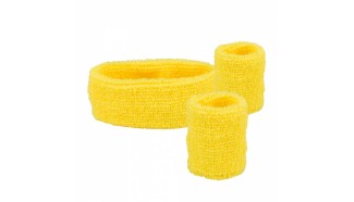 bracelet et bandeau jaune pack