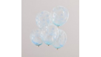 ballons confettis bleus