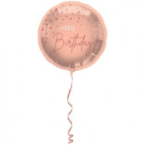 ballon rose Happy birthday