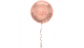 ballon rose Happy birthday