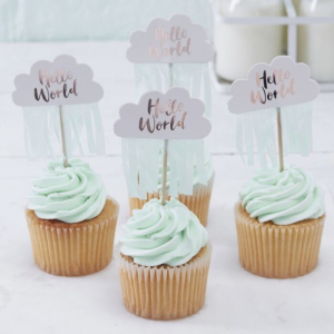 cake toppers hello world baby shower 2