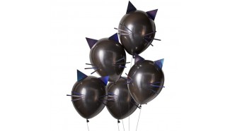 ballons chats noirs