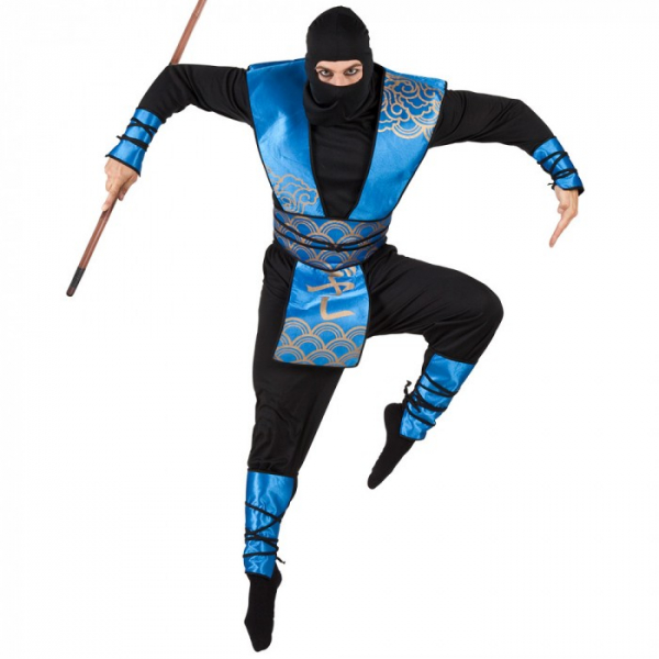 Déguisement Ninja nuage bleu adulte