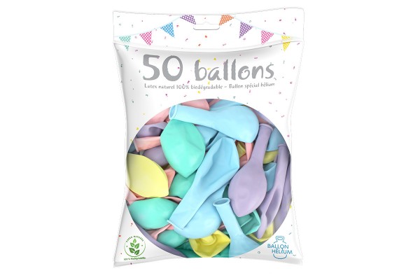 ballons pastels