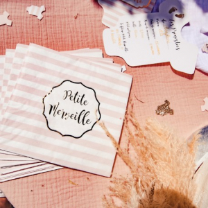 serviettes baby shower fille 2