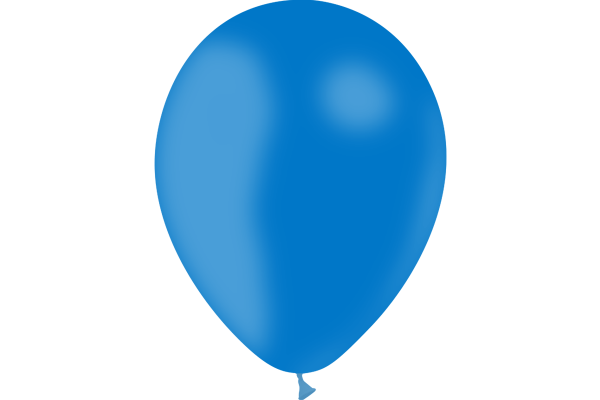 Lot de 6 ballons anniversaire garçon roi de la fête en latex bleu