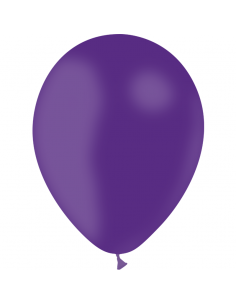 Ballon de baudruche latex : 5 ballons violet métallisé