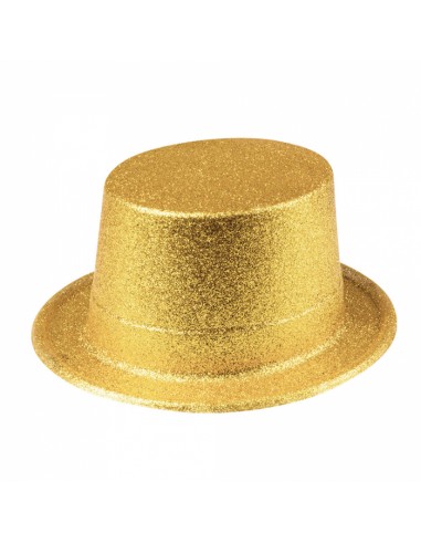 Chapeau paillette doré