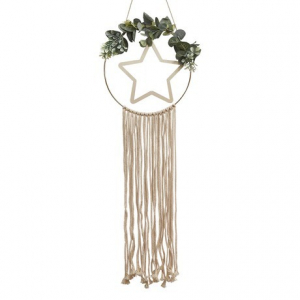 couronne de noel macramé