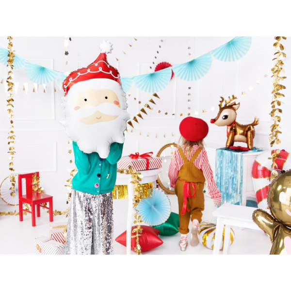12 Ballons De Noël Géants En Aluminium - Père Noël, Sapin, Bonhomme De Neige... - Pour Décoration Fête Intérieure Ou Extérieure