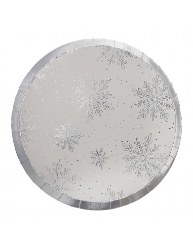 Assiettes à dessert - Vaisselle de Noël, décor relief Flocons de neige -  Hagen Grote GmbH