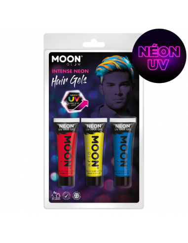 tubes gel cheveux fluo
