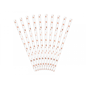 pailles blanches coeurs