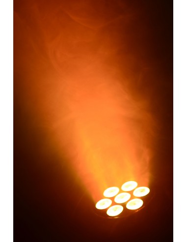 Jeu de lumière Lyre WASH7 à LEDs DMX RVB + Blanc 7x4W (4en1) + Jeu