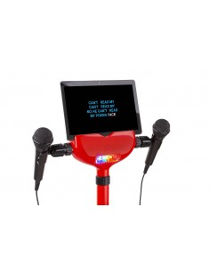 Micro karaoké avec haut-parleur intégré BT/MP3, argent KM01