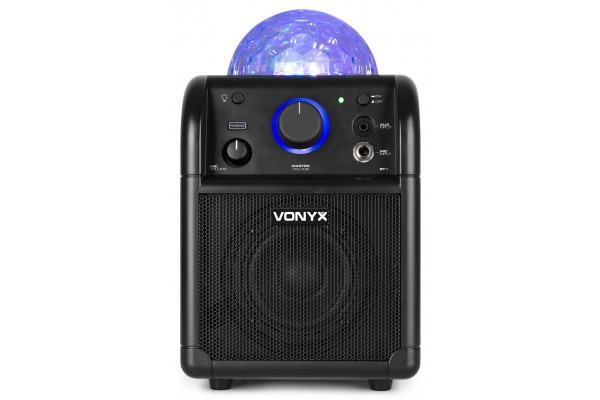 Vonyx SBS50W Enceinte Karaoké avec Microphone - Blanche