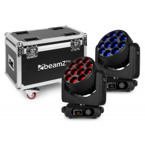 lyres leds zoom flightcase