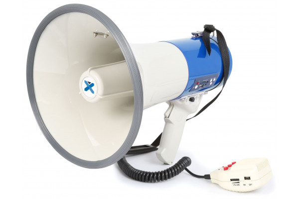 megaphone sirene bleu