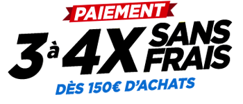 Paiment en 3 ou 4X sans frais