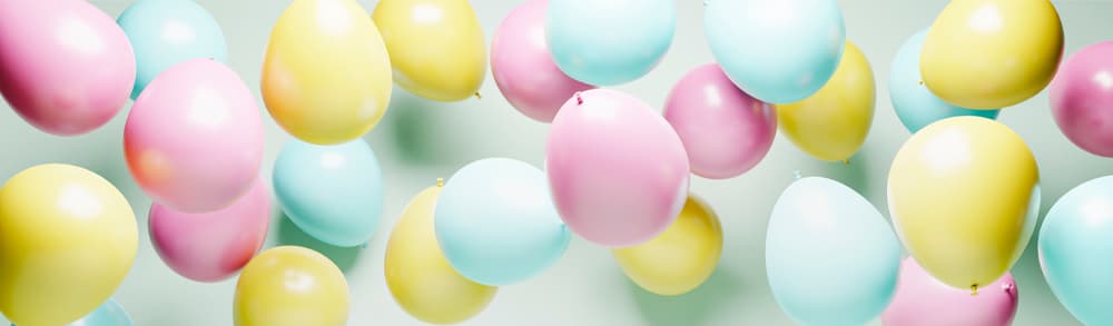 10 Ballons de baudruche couleurs Pastels - anniversaire et baby shower