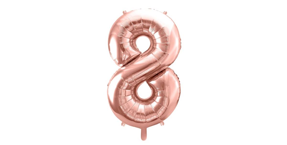 Ballon chiffre 8 serpent - Anniversaire 8 ans theme jungle