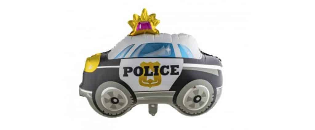 Ballon voiture de police aluminium