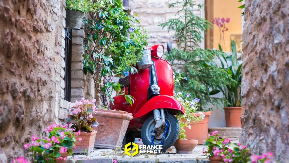 Enseigne Métal XXL PIAGGIO Vespa - Déco Murale Italie - Dolce Vita